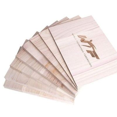 Настраиваемый логотип 225X300MM Паулоwnia Breaking Boards Для Таэквондо Каратэ
