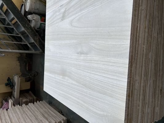Настольная столешница деревянная по заказу с отбеленной панелью Paulownia и размером 2440x1220 или 1200x600