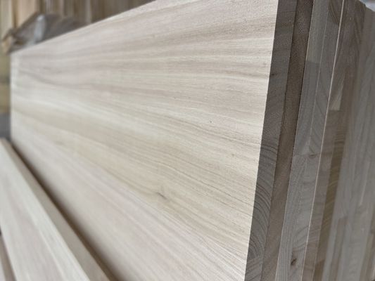 Настольная столешница деревянная по заказу с отбеленной панелью Paulownia и размером 2440x1220 или 1200x600
