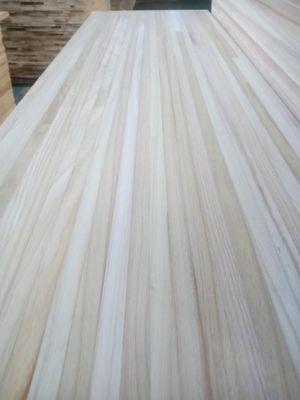 Paulownia Kiri Древесина FSC сертифицированный натуральный цвет 1500x480x12 мм