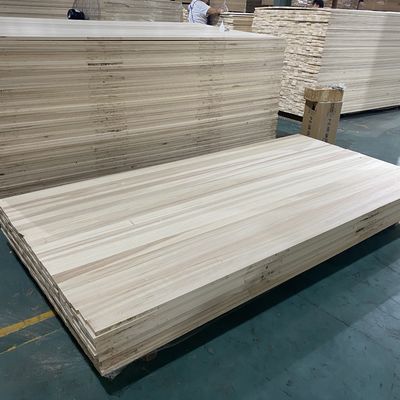 280-300кг/кбм Плотность Паулуния деревянные панели в индивидуальных размерах для экологически чистой мебели